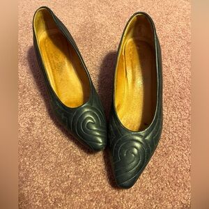 Elegant Blue Quilted Women's Shoes